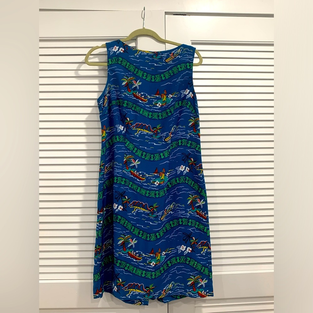 EUC Sag Harbor Hawaiian styles sheet‎ mini dress size 10